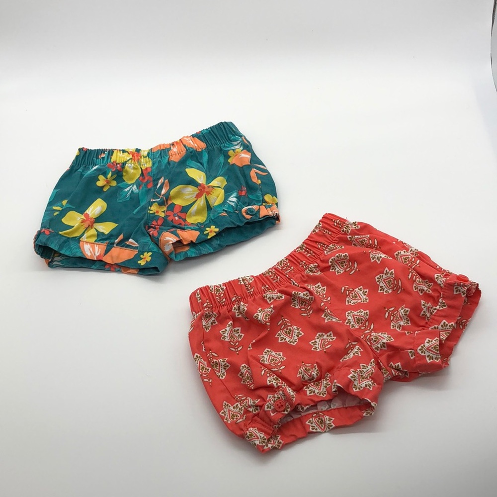 EUC Carter's Baby Girl Shorts Bundle Size 3M